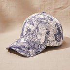 Unisex floral print dome crown baseball cap by FitiqueFit, featuring vibrant floral patterns and a classic curved brim.