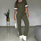 Casual women's sportswear suit by Plush Fashion Hub featuring a stylish, comfortable design for everyday wear.