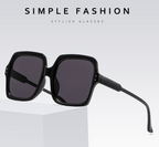 Retro gradient oversized sunglasses for men by FitiqueFit, featuring a stylish design and colorful lenses.