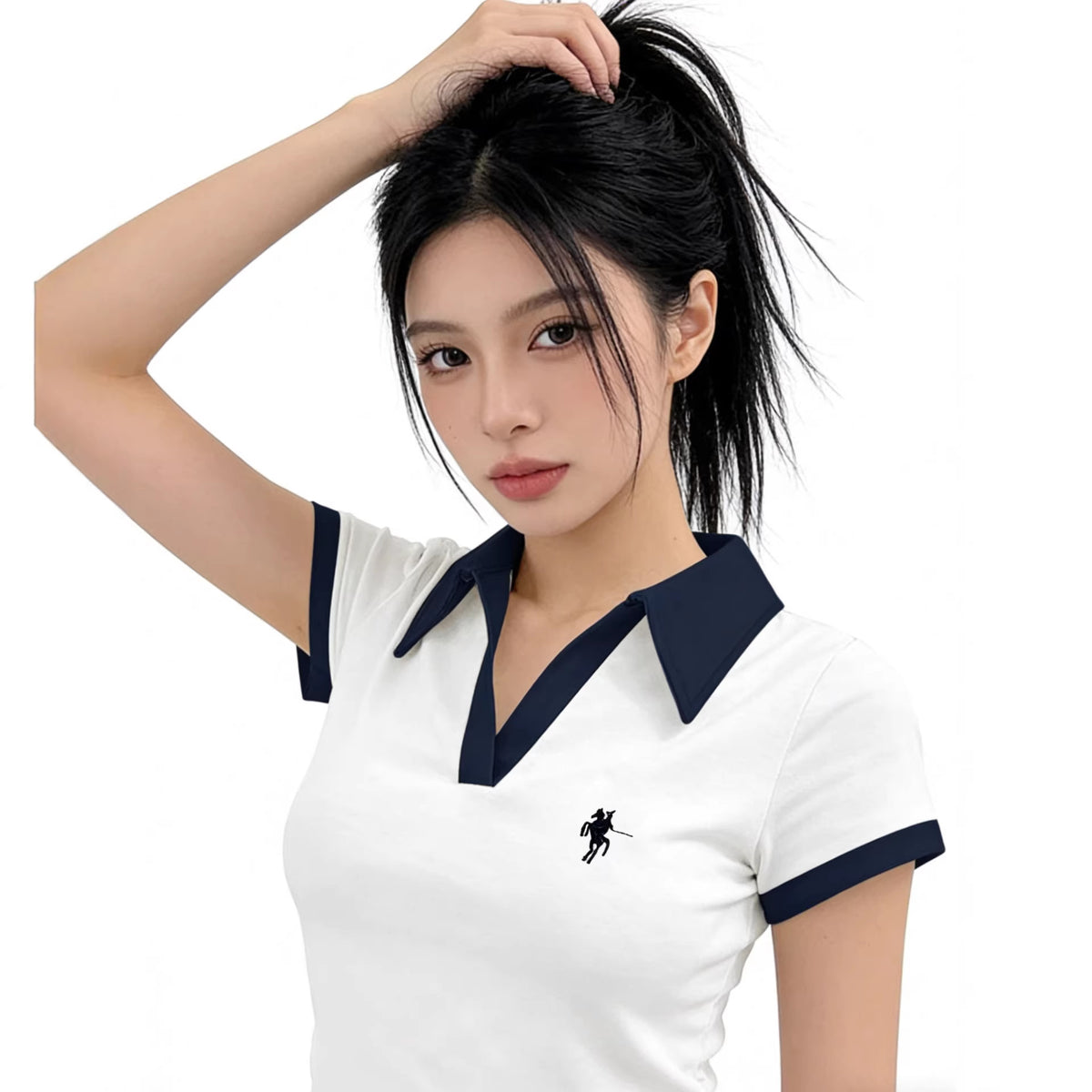 Eprolo women's short sleeve shoulder t-shirt in soft fabric, featuring a casual fit and stylish design for everyday wear.