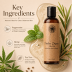 Timeless Organics Skin Care Clarifying Acne Cleanser in a bottle with a pump, designed to help clear acne-prone skin.