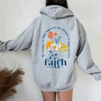 Aesthetic Christian Bible verse hoodie for women by Plush Fashion Hub, featuring a soft, comfortable pullover with inspirational scripture design.
