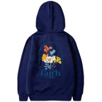Aesthetic Christian Bible Verse hoodie for women, plush soft pullover with religious design, by Plush Fashion Hub.