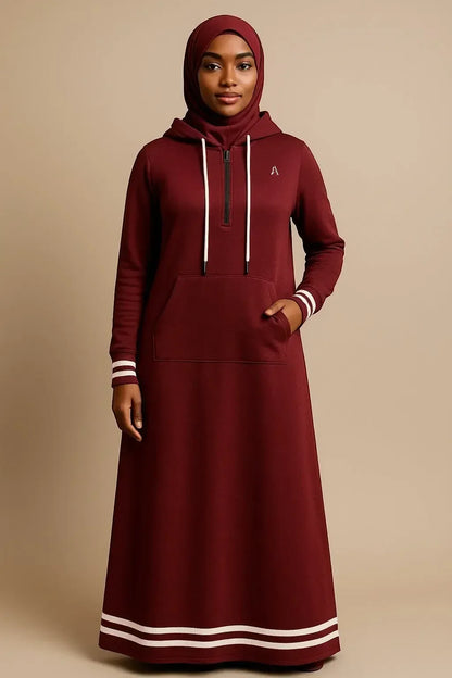 Amira Hoodie Dress - Plush Fashion Hub