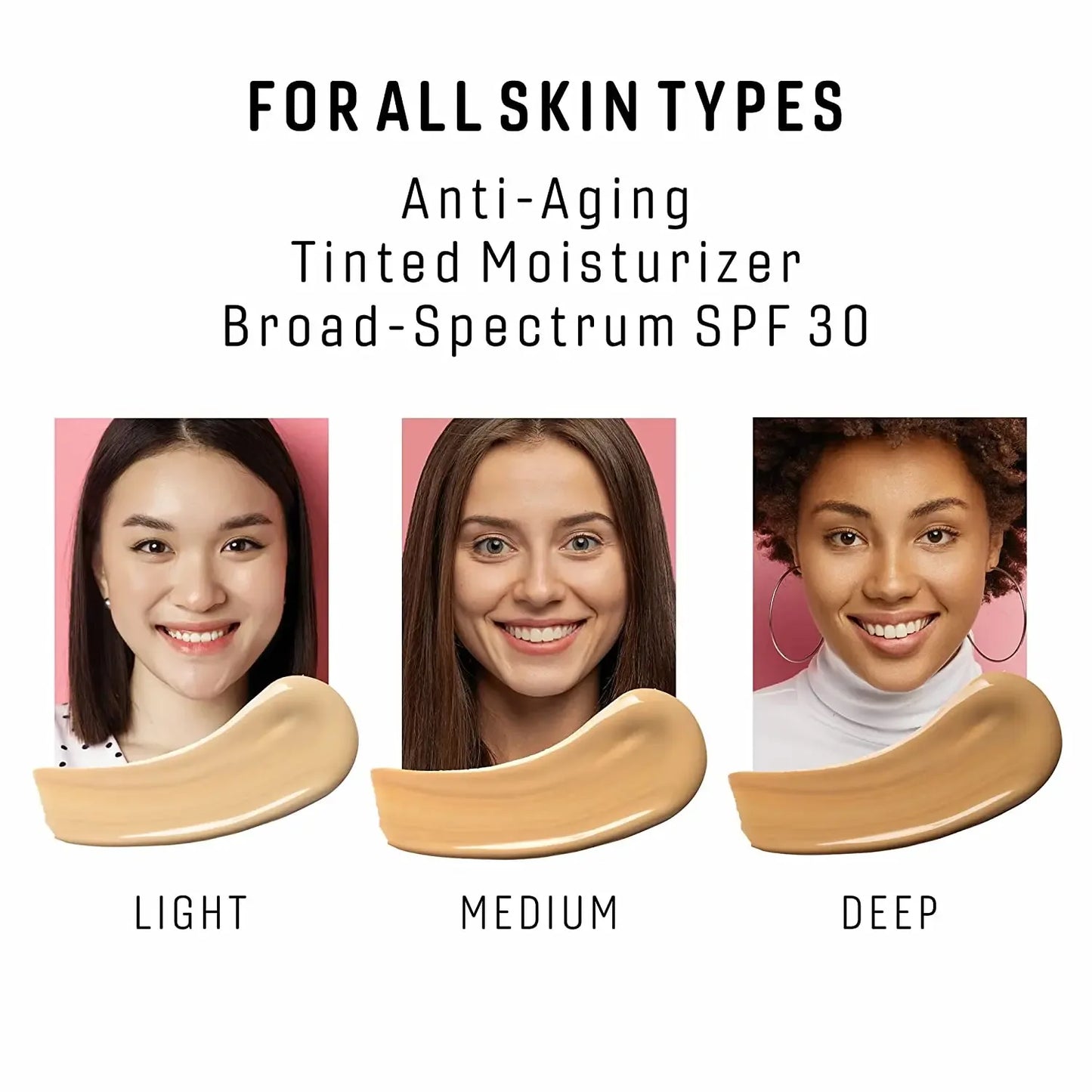 Anti-Aging Tinted Moisturizer Sunscreen Broad-Spectrum SPF 30 by Chica Beauty - Plush Fashion Hub