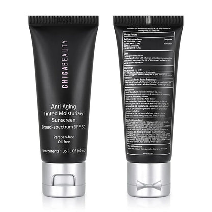 Anti-Aging Tinted Moisturizer Sunscreen Broad-Spectrum SPF 30 by Chica Beauty - Plush Fashion Hub