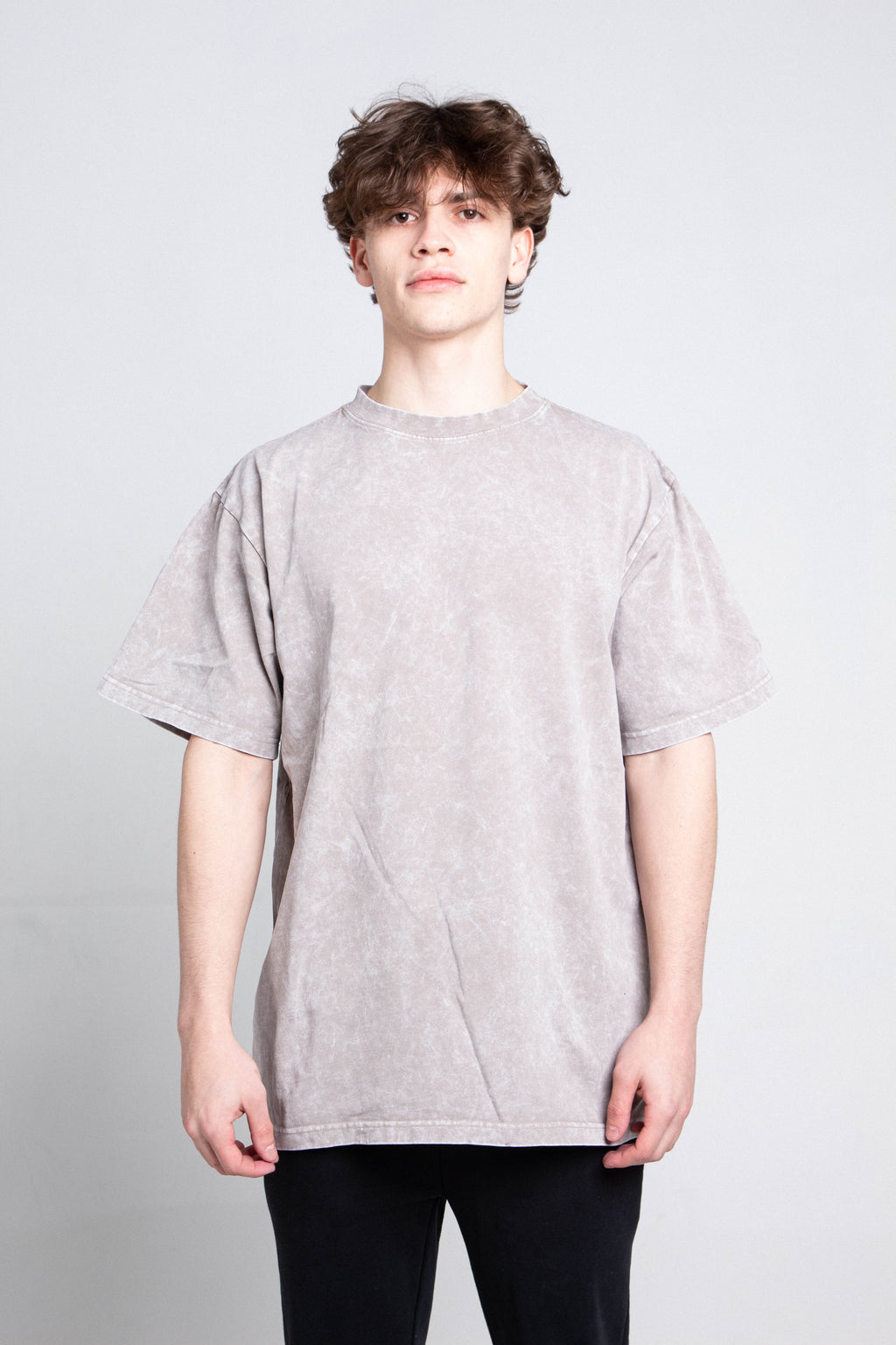 Armored Jeans AJPT300GM stone wash heavy T-shirt, casual men's top with a relaxed fit and textured fabric, in a stone wash finish.