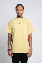 Gray heavy stone wash t-shirt from Armor Jeans AJPT300GM, featuring a relaxed fit and soft textured fabric.