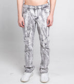 Grey and white vintage slim jeans from Armor Jeans, featuring a classic five-pocket design and slim fit style.