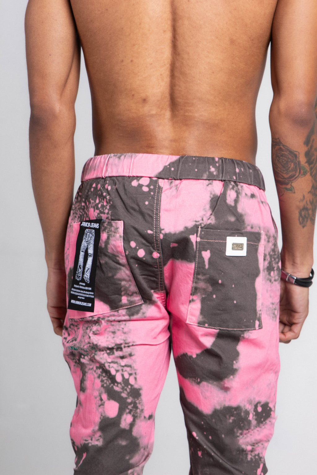 Light blue loose jeans from Armor Jeans AJ04L Color Dye collection, featuring relaxed fit and casual style.