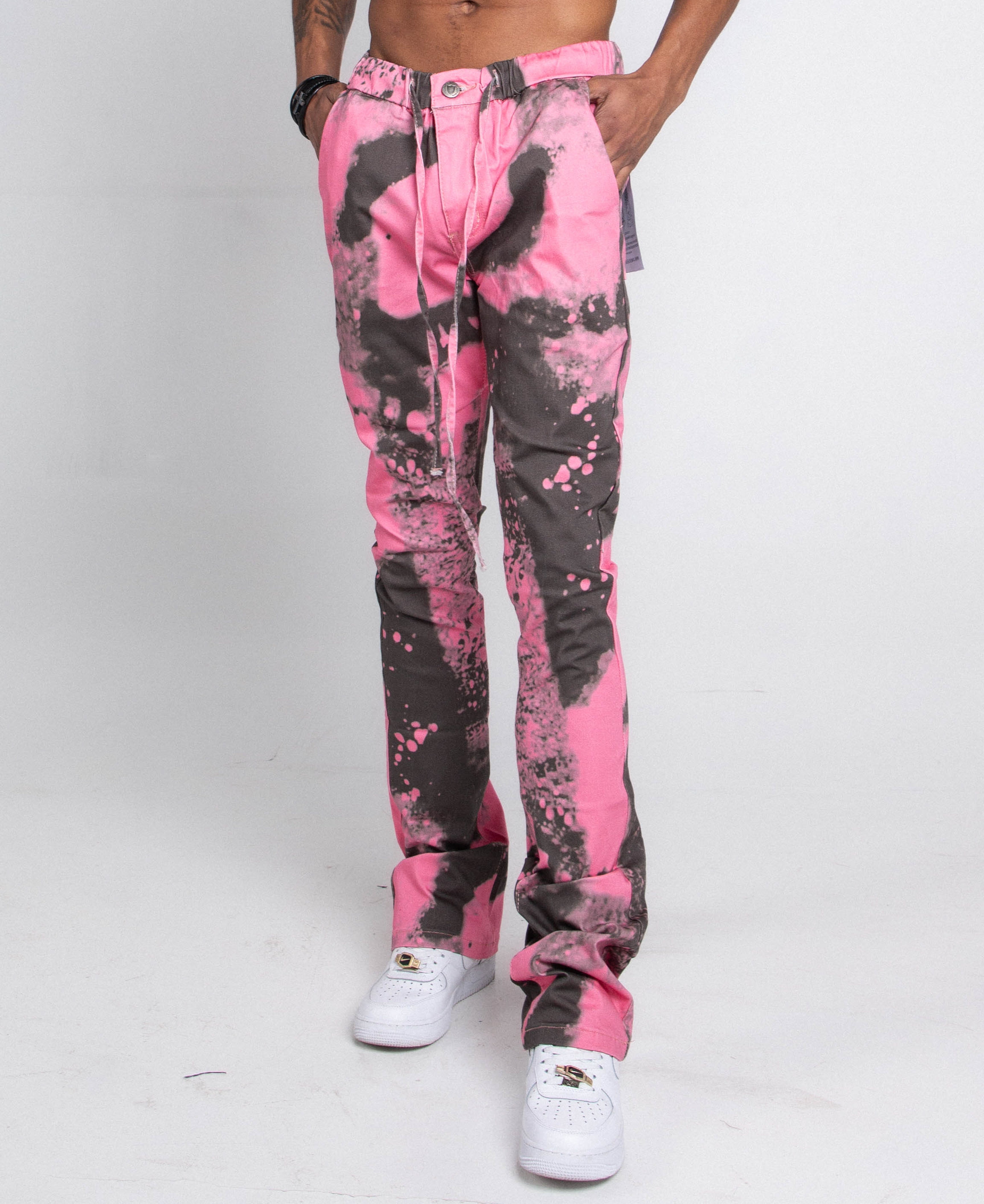 Light blue loose-fit jeans from Armor Jeans AJ04L COLOR DYE collection, showcasing casual, relaxed pants with a stylish fade.