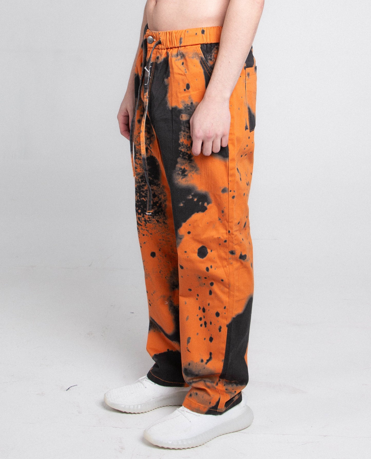 Loose color dye jeans pants by Plush Fashion Hub featuring a relaxed fit and vibrant, multicolored design.
