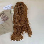 Artistic Retro Soft Small Floral Vintage Cotton And Linen Scarf For Women.