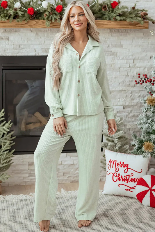 Aspen Textured Patched Set - Plush Fashion Hub