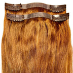 Auburn Seamless Clip-In 100% Human Hair Extensions - Plush Fashion Hub