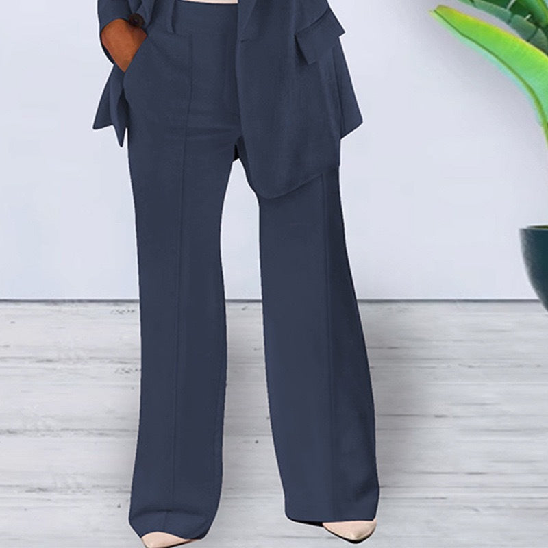Sophisticated Plush Fashion Hub slim fit blazer with notched collar, tailored outerwear for a sleek, modern look.
