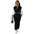 Modern Spliced Buckle Two-Piece Set