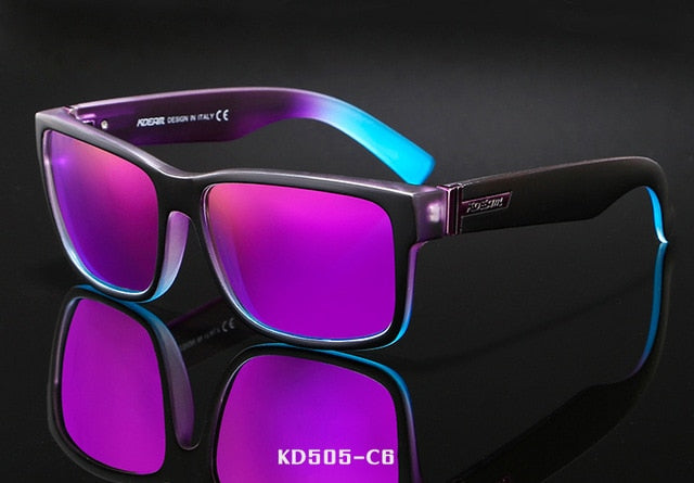 Men's polarized sport sunglasses with UV400 protection and square frame, Plush Fashion Hub eyewear for active outdoor wear