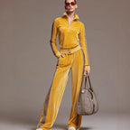 Leopard Patchwork Long-Sleeve Sports Set