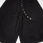 Western-Inspired Loose Wide-Leg Cropped Pants