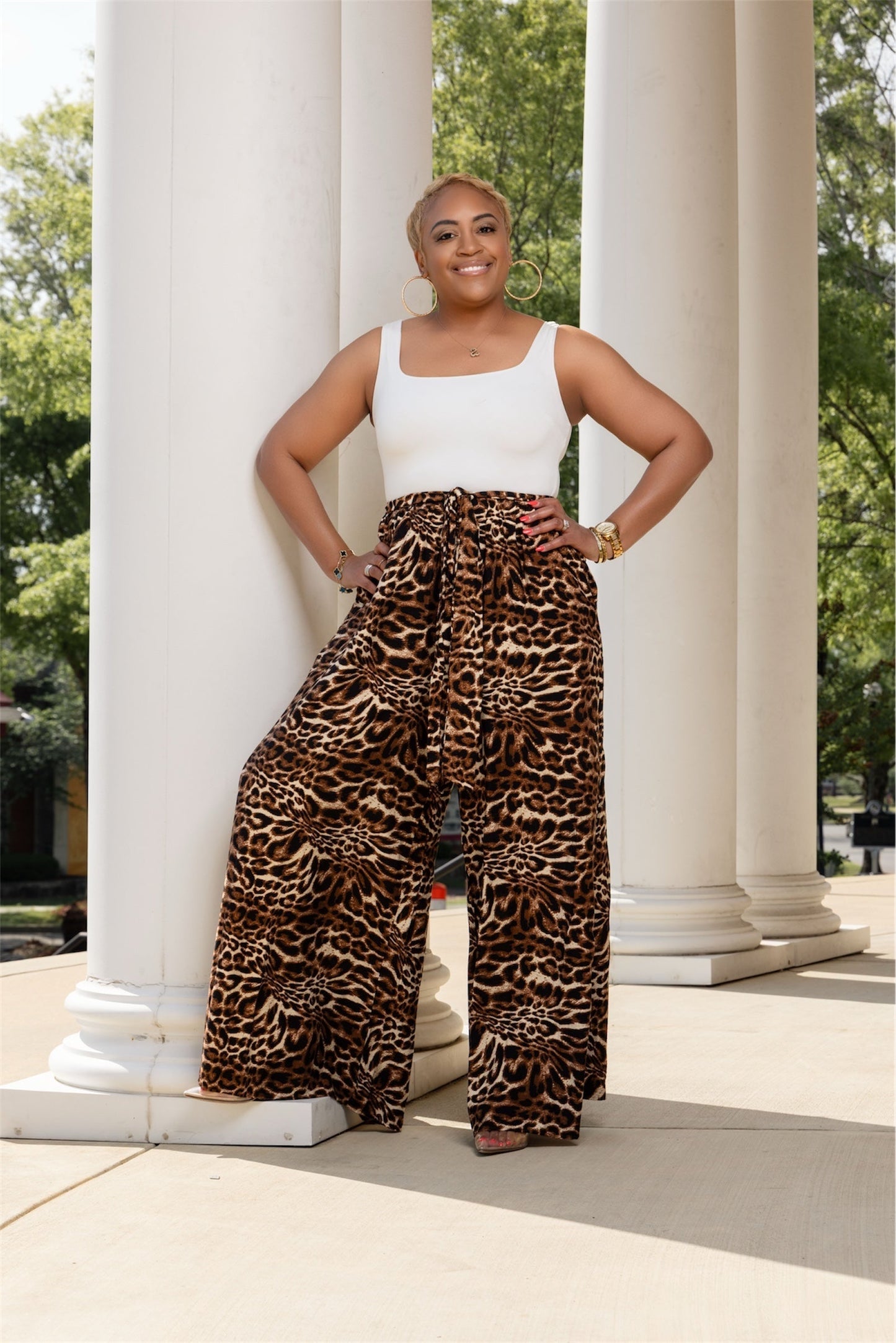 Wild Ambitions Leopard Print Jumpsuit The Bella Noire Store