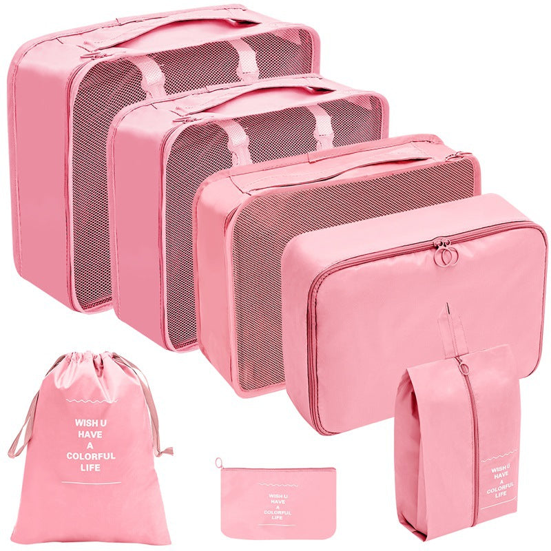 eprolo 7-piece packing cubes set for suitcases, travel organizer and storage bags for handbags and shoulder bags.