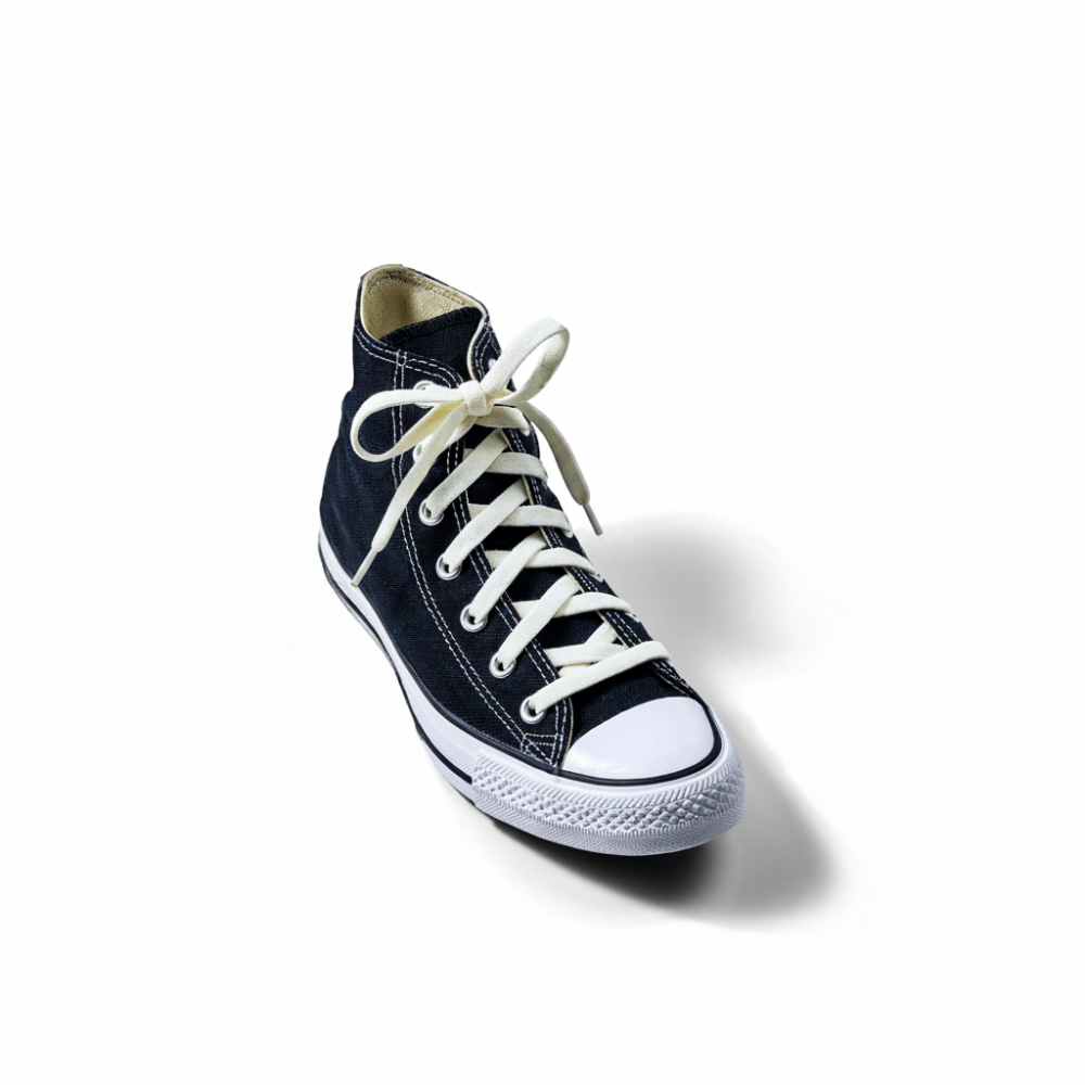 Plush Fashion Hub Luxe Creme elastic shoelace with a soft, stretchy design for comfortable, stylish footwear.