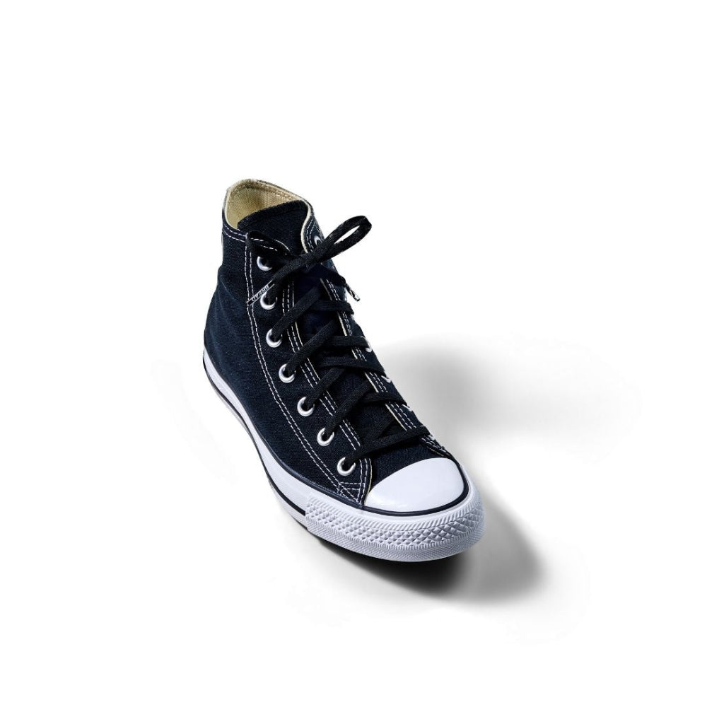 Black elastic shoelace from Plush Fashion Hub, showing the flexible, stretchable design suitable for sneakers or casual shoes.