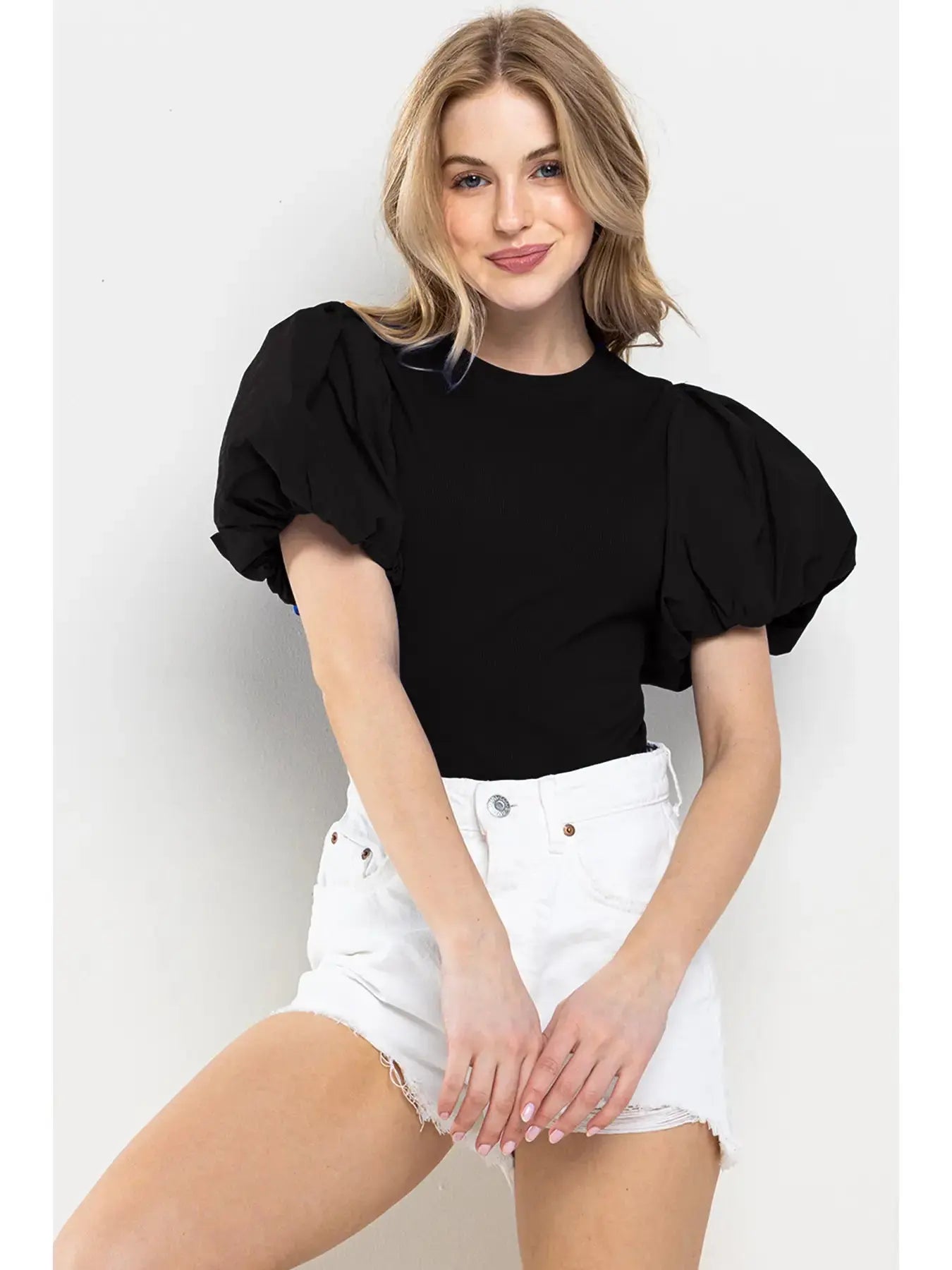 Balloon Sleeve Bodysuit Pretty Little Patriot