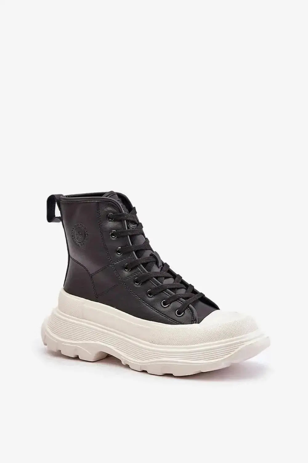 Women's natural leather platform sneakers with sheepskin lining, cozy winter footwear by Plush Fashion Hub.