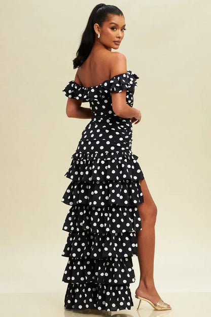 Black Pretty Woman Polka Dot Dress Pretty Little Patriot