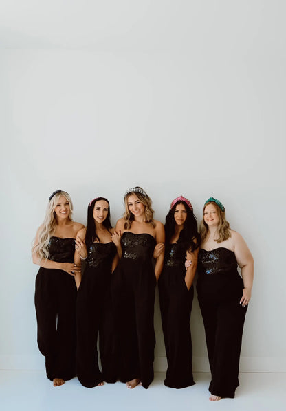 Black Sequin Jumpsuit Pretty Little Patriot