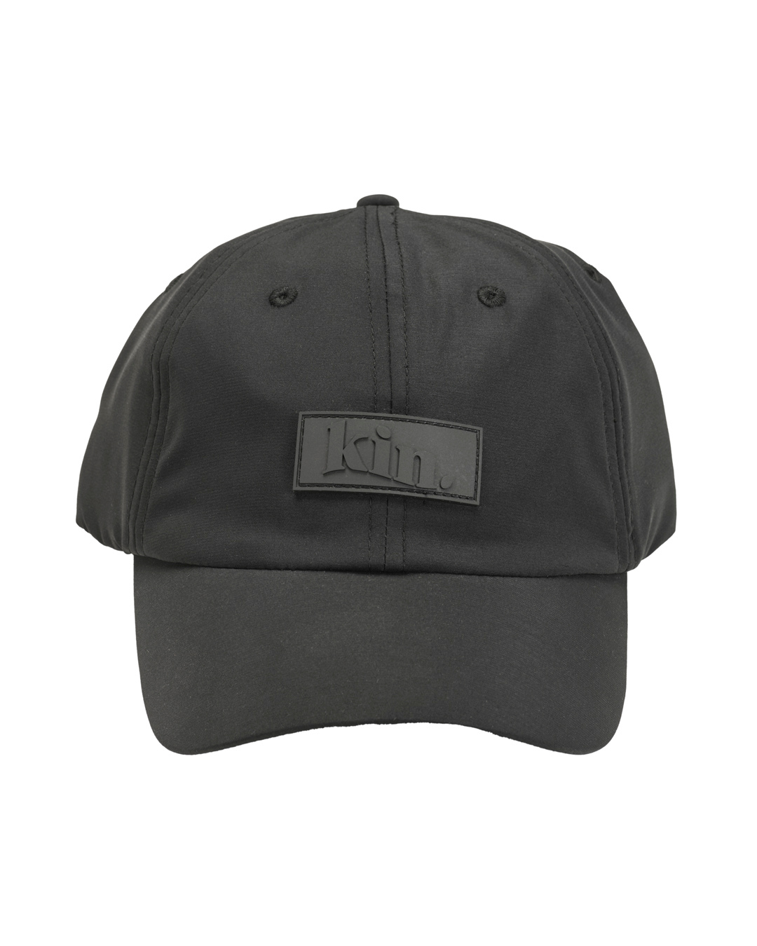 Black waterproof satin-lined dad hat from Plush Fashion Hub, showcasing a stylish, durable hat with a satin interior.