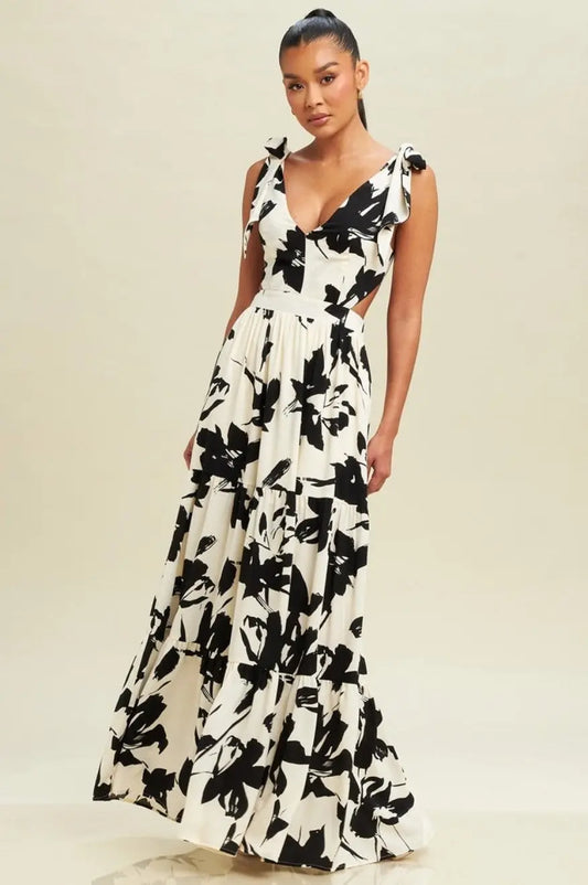 Black & White Beach Maxi Pretty Little Patriot