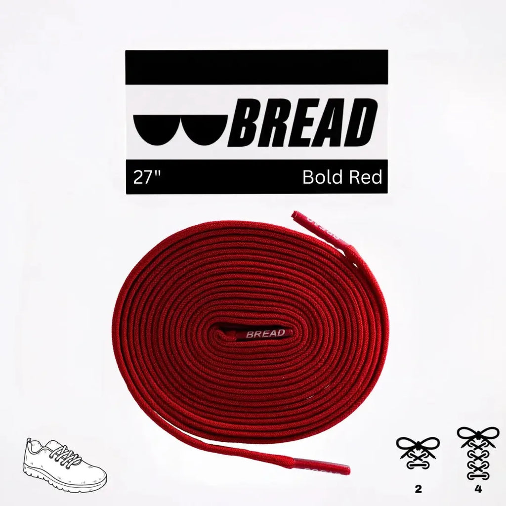 Red elastic shoelace by Plush Fashion Hub, showing the flexible, durable design suitable for easy, secure lacing.