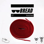 Red elastic shoelace by Plush Fashion Hub, showing the flexible, durable design suitable for easy, secure lacing.