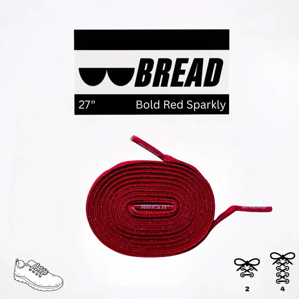 Bright red elastic shoelaces from Plush Fashion Hub, showing a close-up of the stretchy, colorful laces against a neutral background.