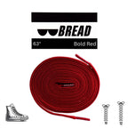 Bright red elastic shoelace from Plush Fashion Hub, showing its flexible, stretchy material ideal for easy shoe fitting.