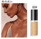 Plush Fashion Hub Radiant Body Highlight Powder with ultra-fine shimmering particles for luminous, sculpted skin.