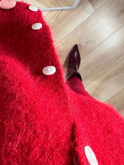 Button Up Long Sleeve Cardigan - Plush Fashion Hub