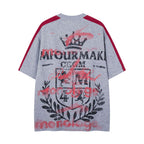 Men's Floral Print Casual Short Sleeve Cotton Blend Shirt