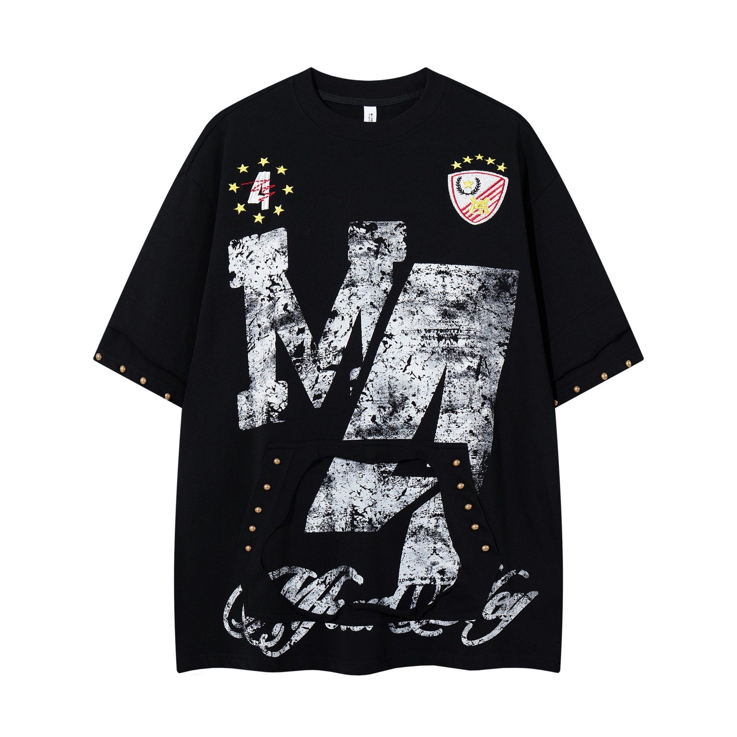 Women's letter print casual loose fit short sleeve round neck T-shirt by Plush Fashion Hub, with a comfortable fit and stylish design.