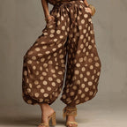 New  Polka Dot Halter Neck Women's Summer Bohemian Vacation Casual Beach Loose Wide-leg Jumpsuit