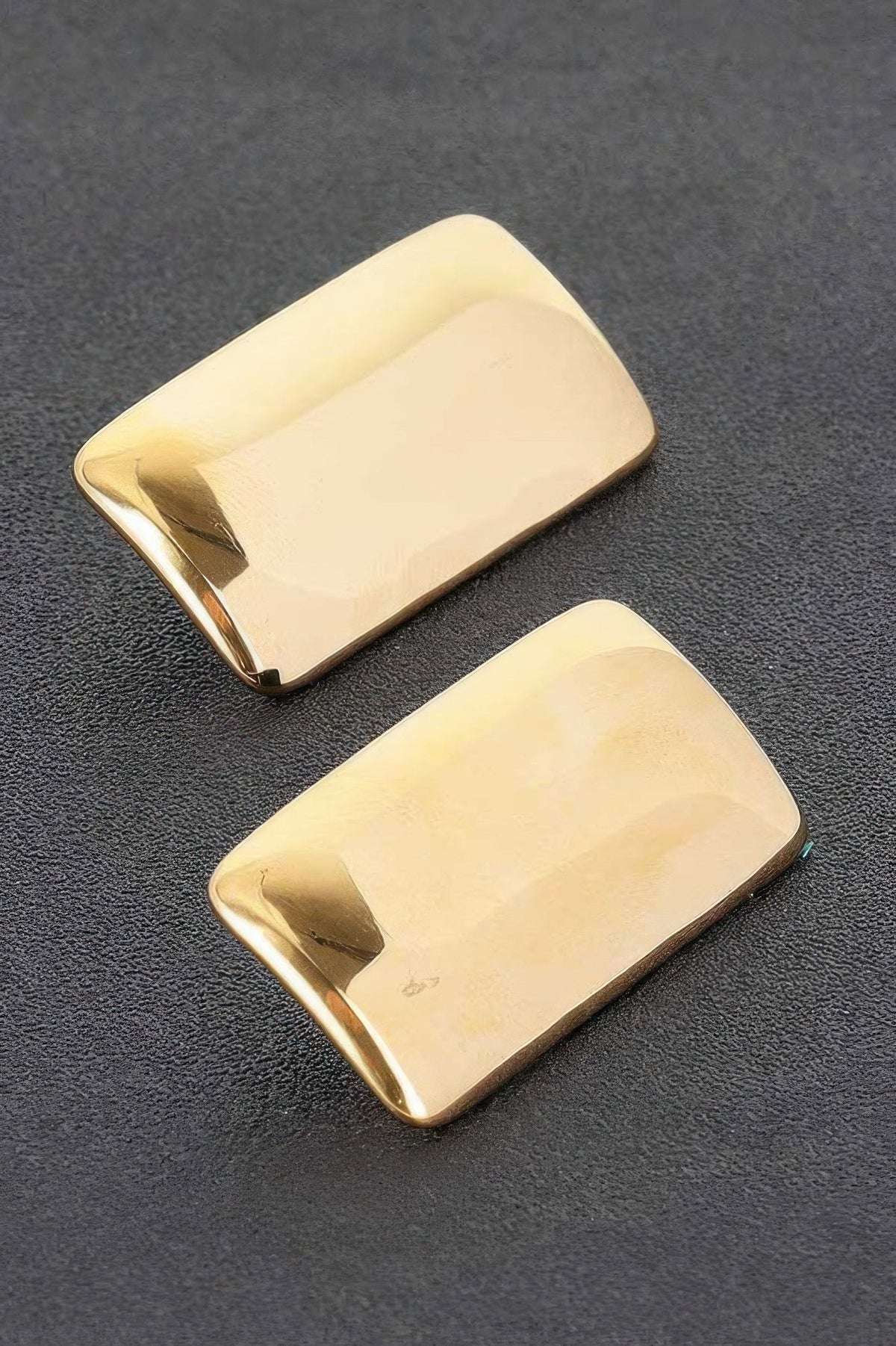CHELSEA Gold Plated Rectangular Earrings