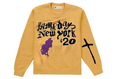 Cactus Plant Flea Market Yams Day In Loving Memory L/S Tee Yellow - Plush Fashion Hub