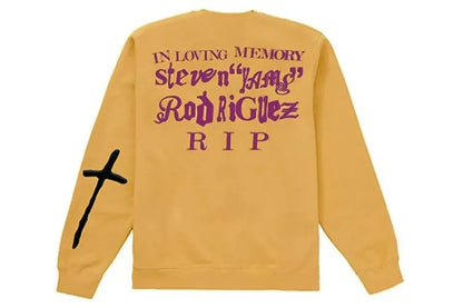 Cactus Plant Flea Market Yams Day In Loving Memory L/S Tee Yellow - Plush Fashion Hub