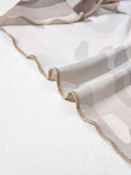 Camouflage Print Mesh Long Sleeve Top - Plush Fashion Hub