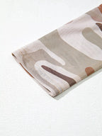 Camouflage Print Mesh Long Sleeve Top - Plush Fashion Hub