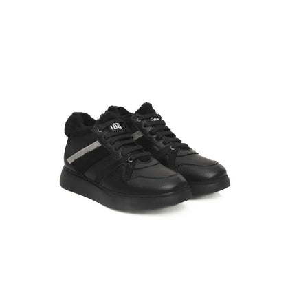 Cerruti 1881 Black Cowhide Women Platform Sneaker - Plush Fashion Hub