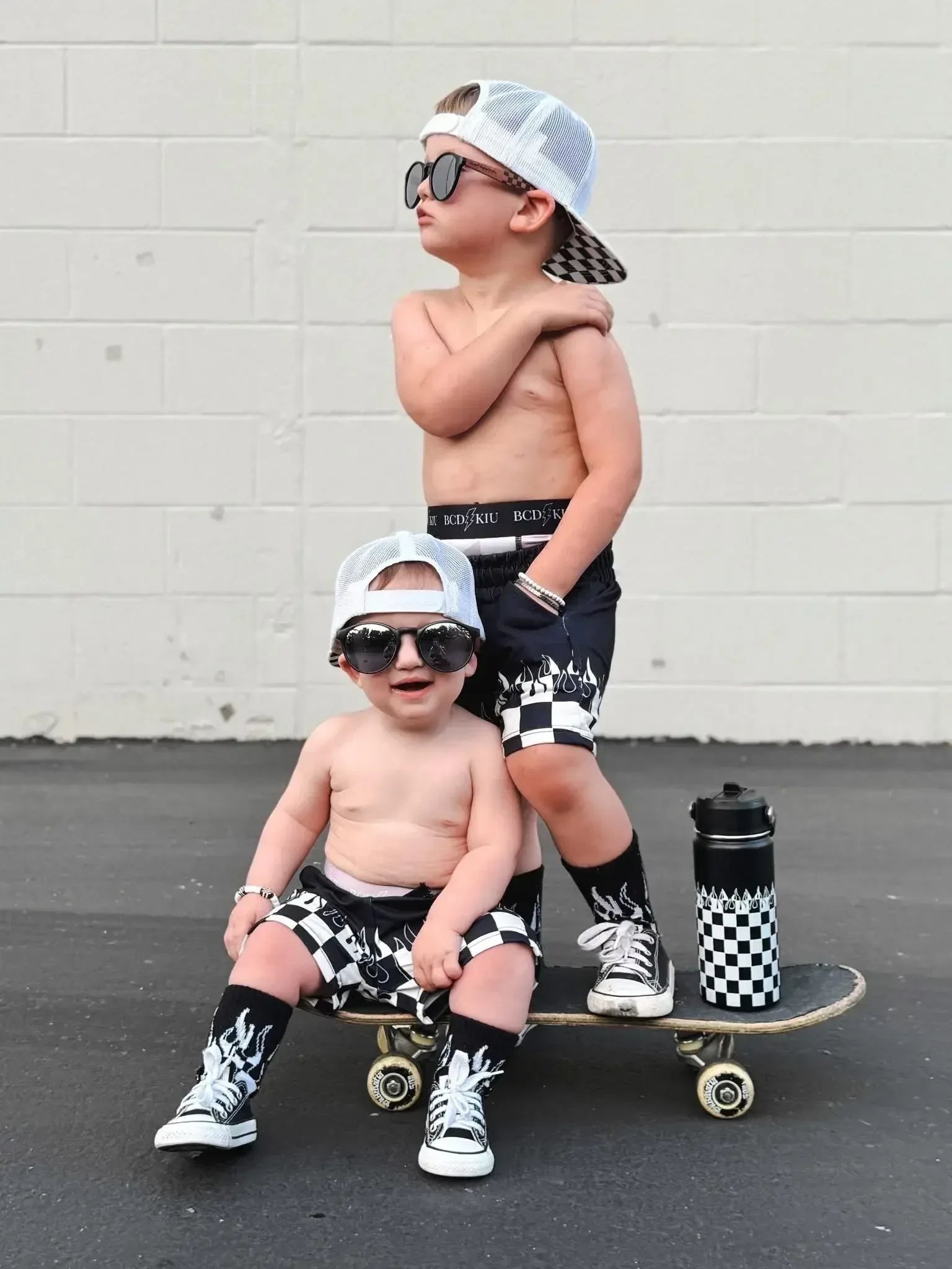 Checker Flame - Plush Fashion Hub